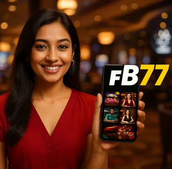 উৎসবের মুহূর্তে ঐতিহ্যবাহী পোশাক পরা এক আনন্দিত নারী তার স্মার্টফোন ব্যবহার করছেন, যা দেখায় FB77 অ্যাপ কীভাবে দৈনন্দিন জীবনের সঙ্গে সহজে মানিয়ে যায়।
